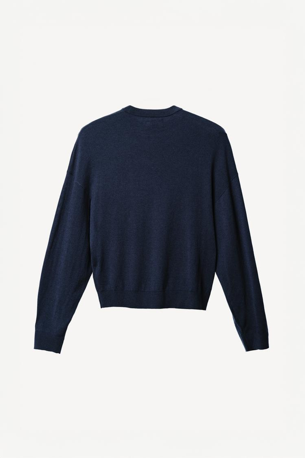 ZARA X WILLY CHAVARRIA СВИТЕР ИЗ СМЕСОВОЙ ШЕРСТИ, ТЕМНО-СИНИЙ