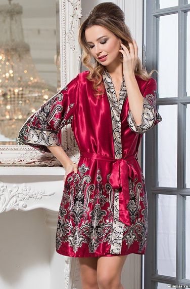 Халат женский Mia-Amore JUSTIN 3143 Джустин бежевый