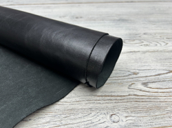 Фото кожи Жаброн цв. Черный / Jabron Light Nero, толщ. 1,3-1,5 мм
