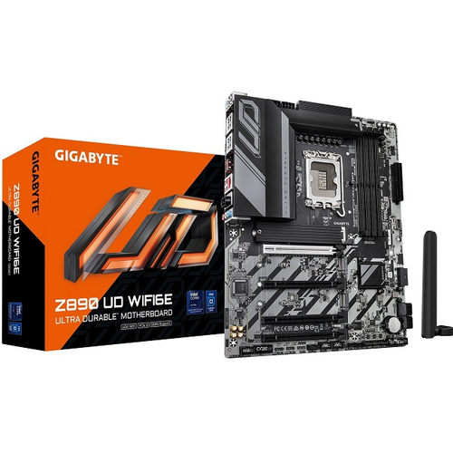 Материнская плата GIGABYTE Z890 UD WIFI6E (LGA1851/Z890/4xDDR5/4xPCI-Ex16/3xM.2/SB7.1/Wi-Fi/BT/GLAN/DisplayPort/ATX)