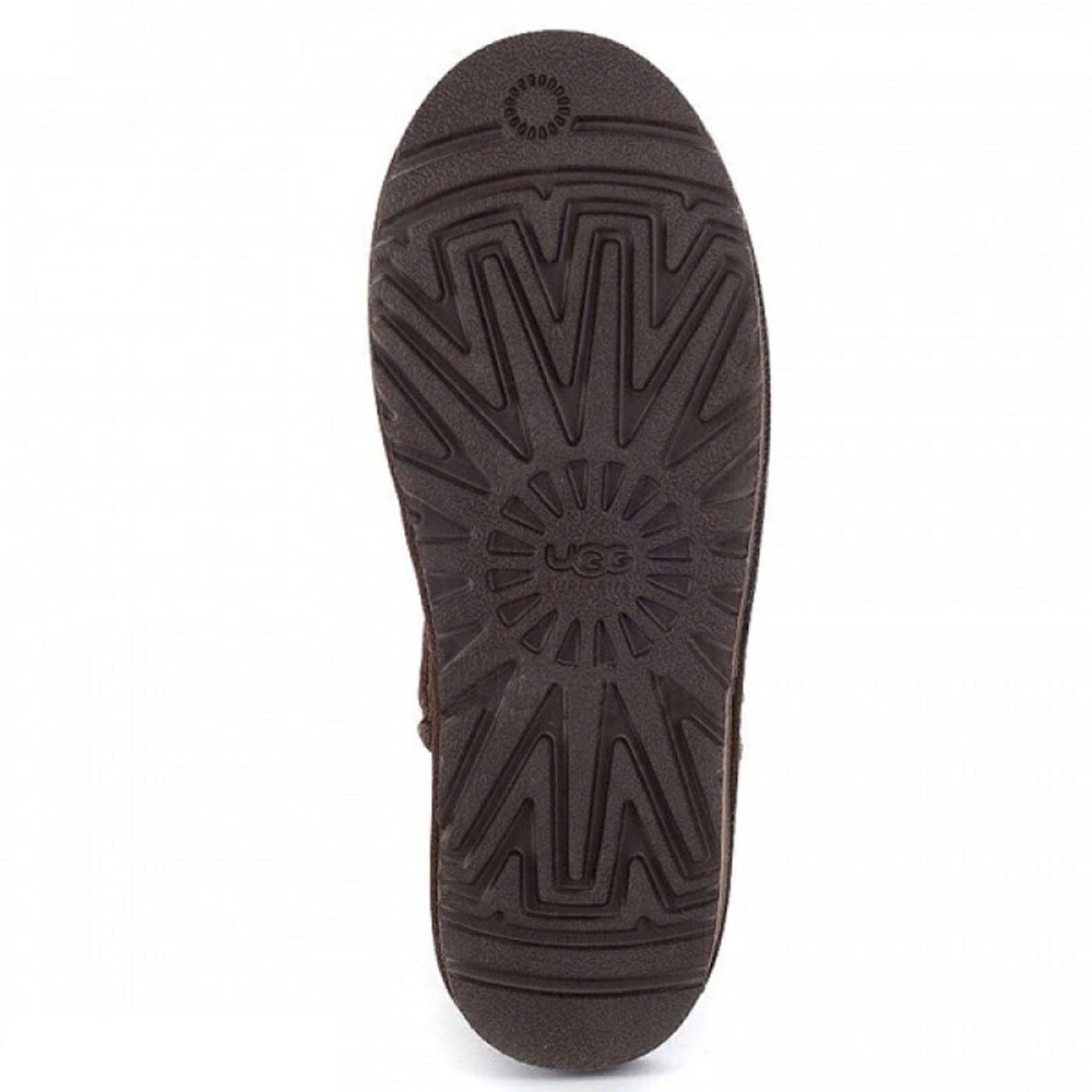 Угги Short Zip Metallic Chocolate