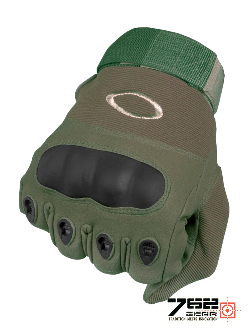 Перчатки полнопалые с костяшками Oakley (Tactica 7.62 Gear) Factory Pilot Gloves (OK-324). Олива