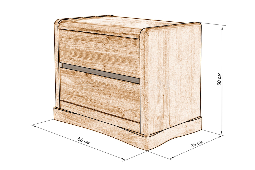 Тумба прикроватная Веста Люкс