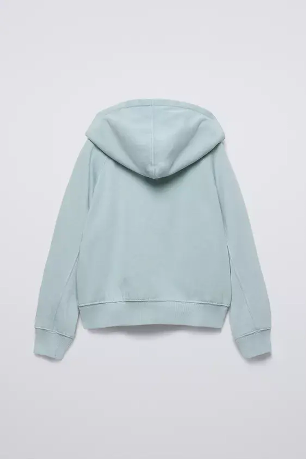 ZARA КОМПЛЕКТ ИЗ ХУДИ И БРЮК WIDE LEG, ПАСТЕЛЬНО-СИНИЙ