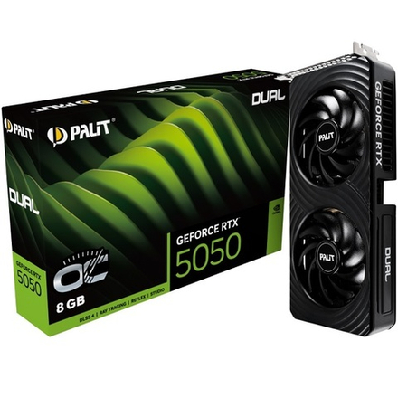 Видеокарта Palit GeForce RTX 5050 DUAL OC 8GB (NE65050S19P1-GB2070D)