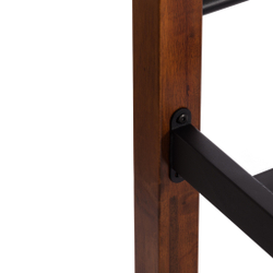 Кровать AT-803 дерево гевея/металл, 160*200 см (Queen bed), красный дуб/черный