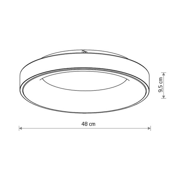 Потолочный cветильник Nowodvorski Nikki Round Led White 11207