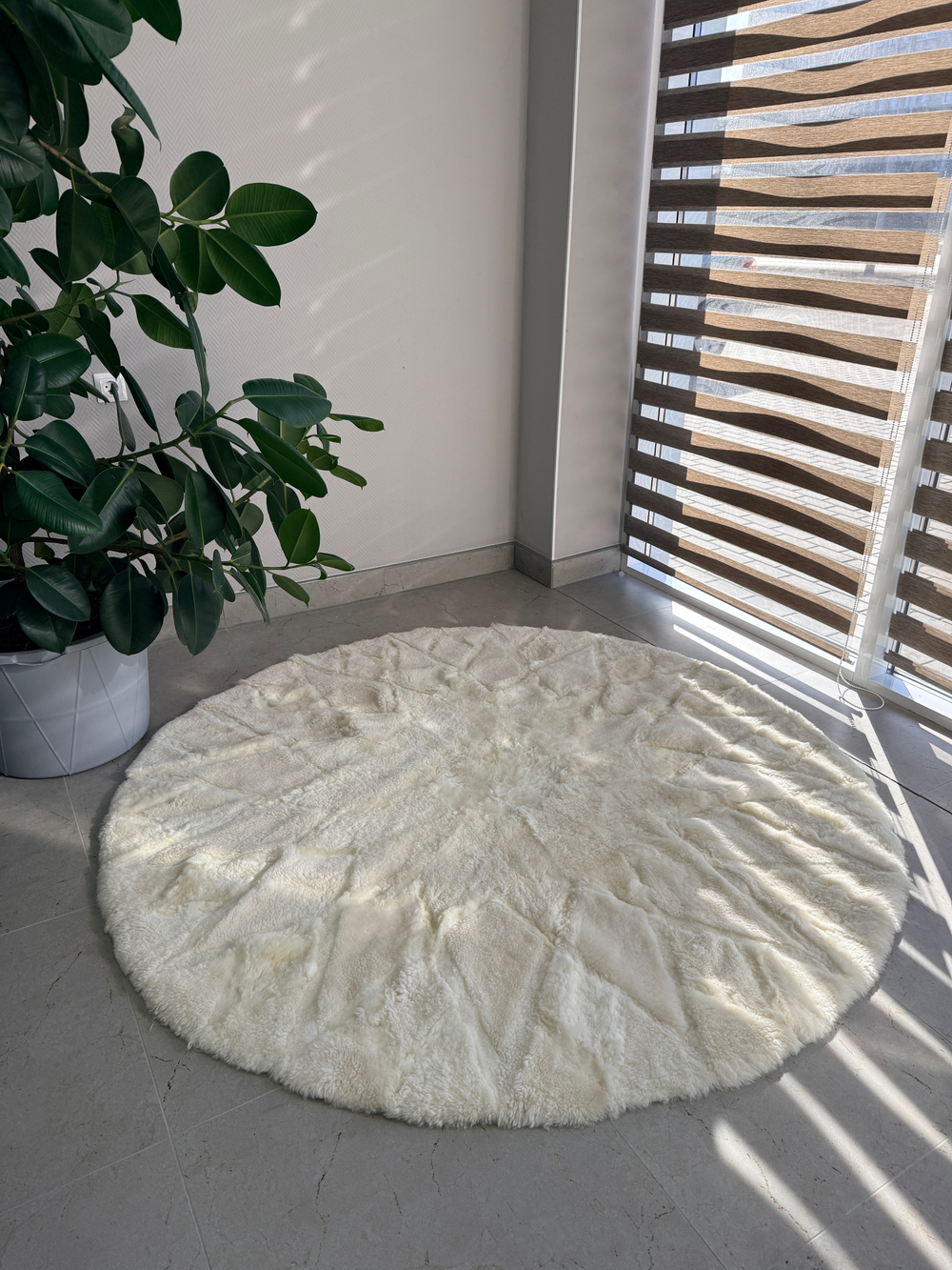 Ковер шкура натуральная овчина меховой