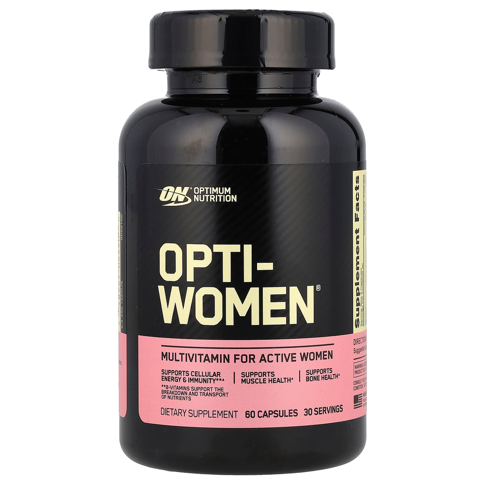 Optimum Nutrition, Opti-Women®, мультивитаминная добавка для активных женщин, 60 капсул