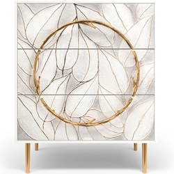 Комод Арт Стайл с 3 ящиками Стайл Айс Амбер