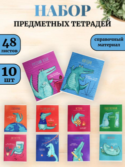 Комплект (10 шт.) предметных тетрадей 48л. ArtSpace "Новый взгляд"