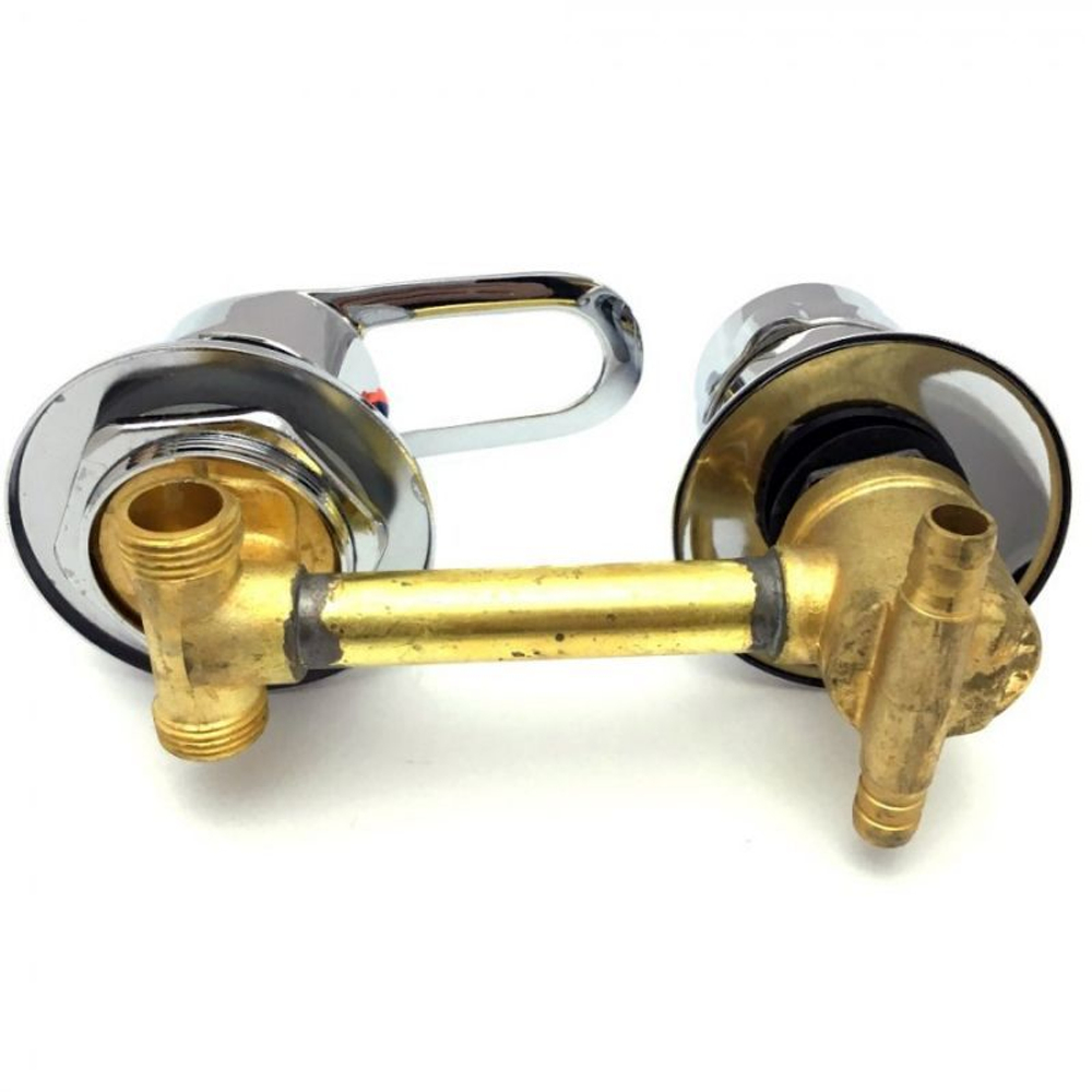 Смеситель для душевой кабины центра 100мм. хомут,  2 режима