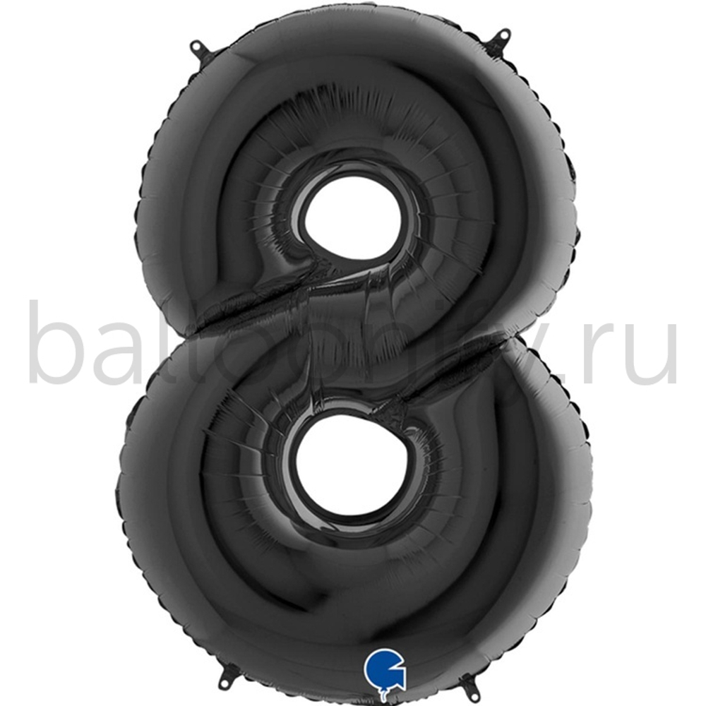 Шар ЦИФРА 8 Black 40" 102 см