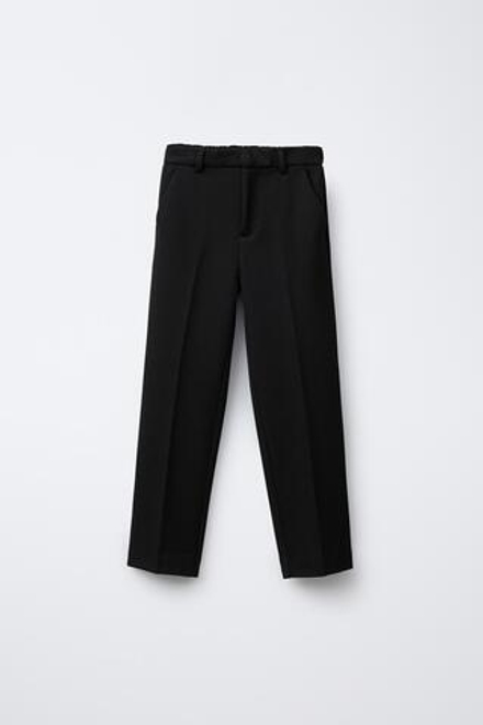 ZARA БРЮКИ КОМФОРТНОЙ ПОСАДКИ, ЧЕРНЫЙ