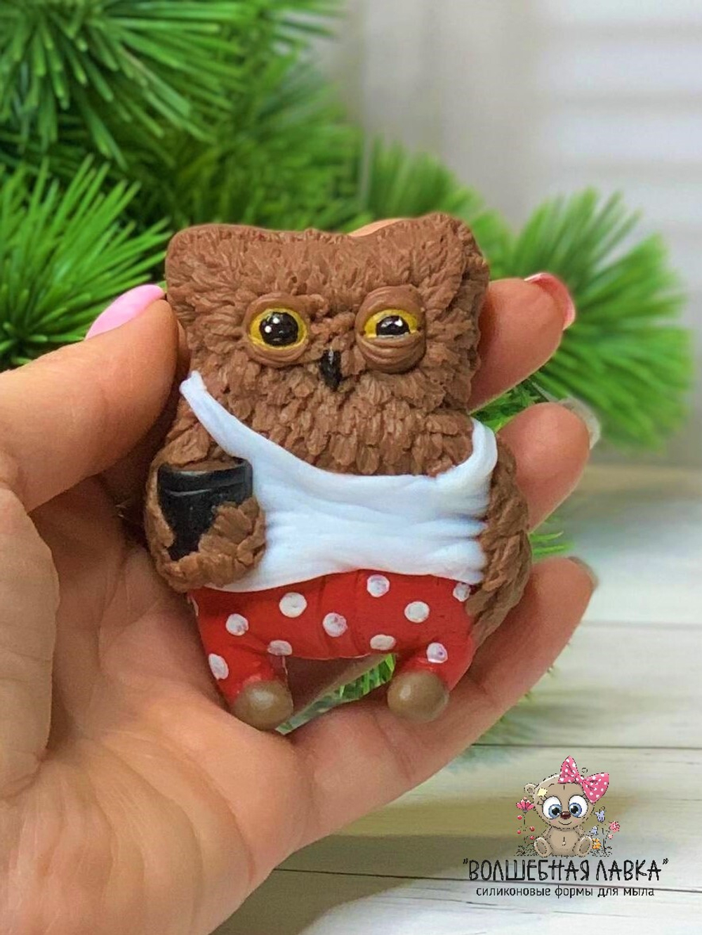 Силиконовая форма Сонная сова