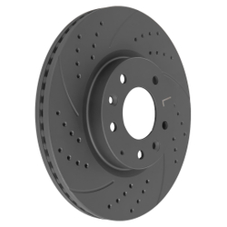 Диск тормозной передний перфорированный PRO-Line с покрытием (компл.2 шт) MAZDA 6 07 /Vent D=299mm GANZ GIJ10077S