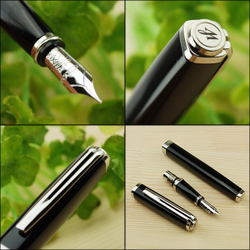 Перьевая ручка Waterman Exception, цвет: Slim Black ST, перо: F/M