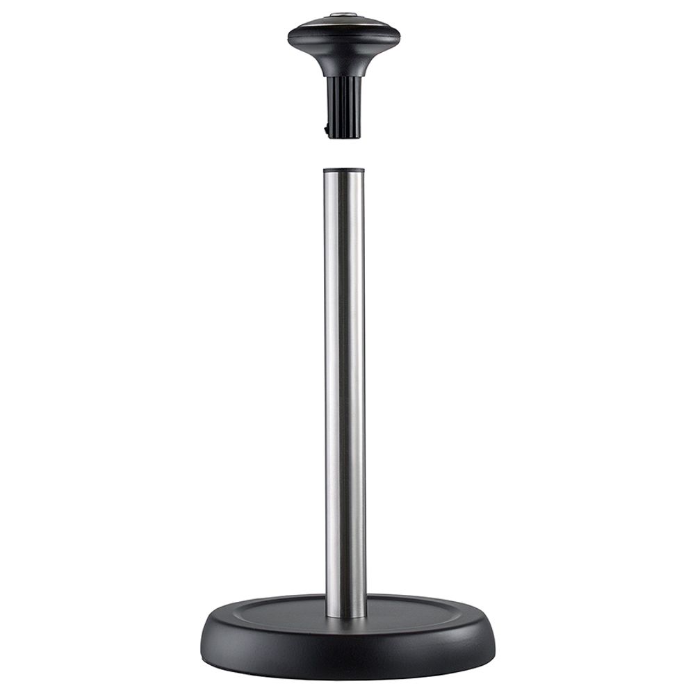 Держатель для бумажных полотенец Mio, 19,5х37 см, черный/хром