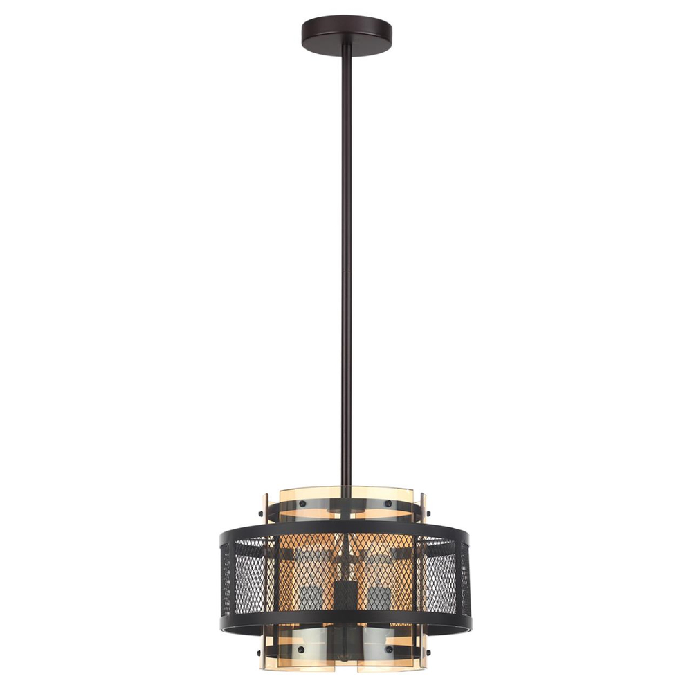 8007/3 MODERNI LN26 296 черный/черный, золотой металл/металл, стекло Подвесной светильник Е14 3*40W 220V ZARINA