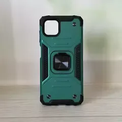 Противоударный чехол Strong Armour Case с кольцом для Samsung Galaxy A04, М13 5G (Зеленый)