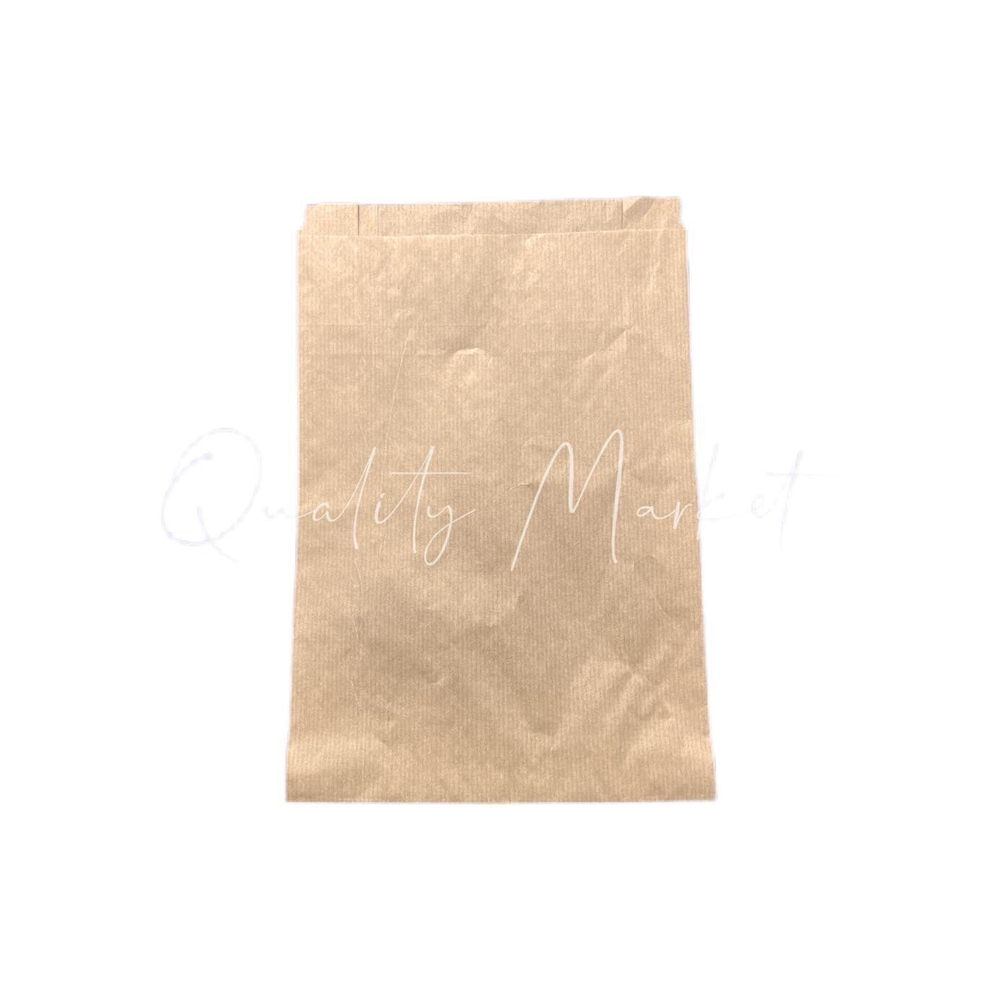 Пакет бумажный с плоским V-дном 170*70*300 мм 40г/м2 бурый, 2500шт