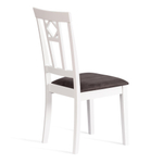 Стул Камилла сиденье мягкое (CAMILLE SOFT) дерево гевея, МДФ, 44х54х95, pure white (402) , ткань, серый