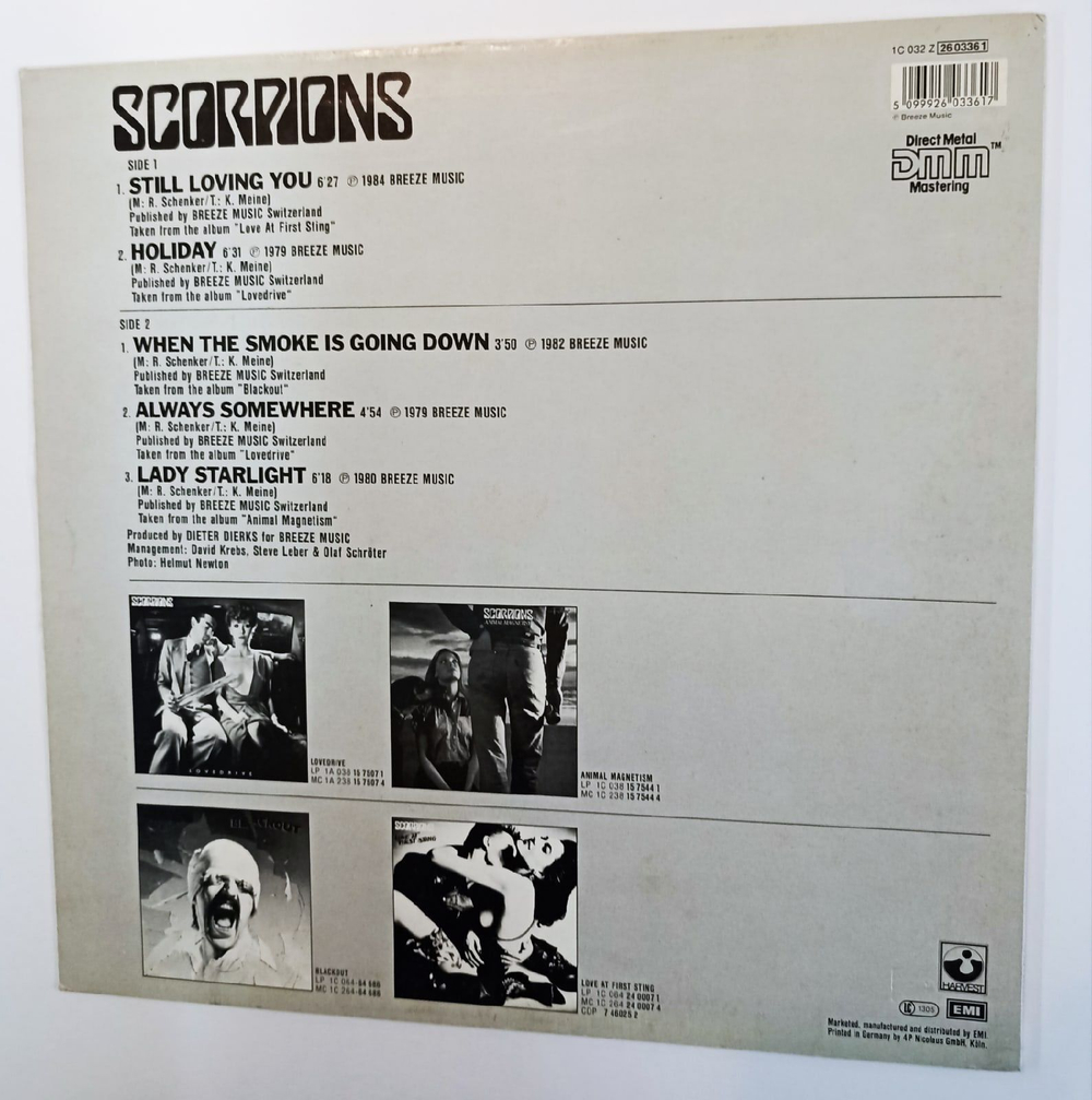 Винтажная виниловая пластинка Scorpions Gold Ballads (Germany 1984)