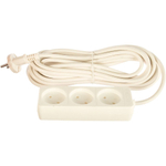 Удлинитель бытовой 3 гн, 7 м, ПВС, б/з, 2200 Вт, Союз