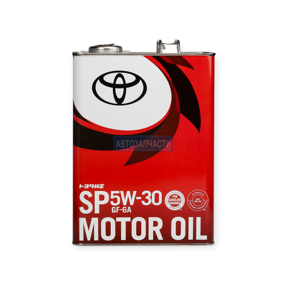 Масло моторное синтетическое TOYOTA 5W30 SP/GF-6A (4л)