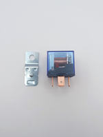 Реле автомобильное 12V 100А с индикатором, комплект 4-х + 5-ти контактных реле , с кронштейном, прозрачное