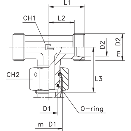 Соединение PNТ DS06 М14х1.5 DL06 М12х1.5 (корпус)