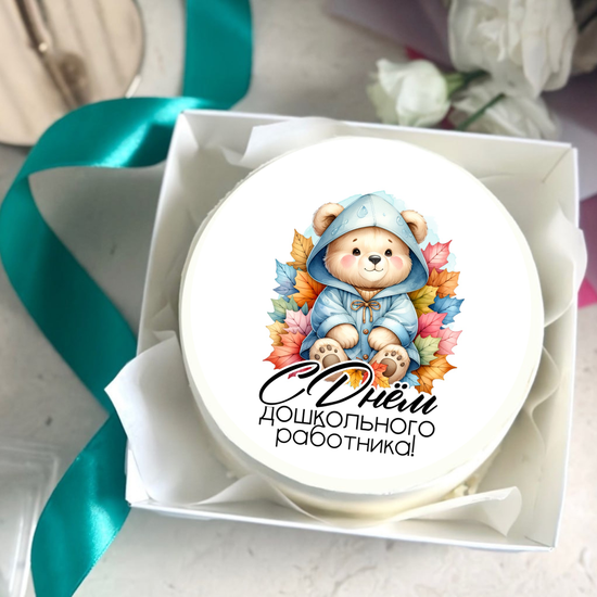 Бенто-торт с фото на День воспитателя