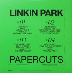 Виниловая пластинка Linkin Park Papercuts