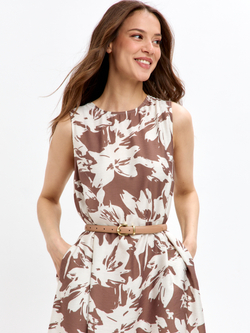 Trends Brands Base Платье Жен 09_04_dr787SS_brown_print Молочный