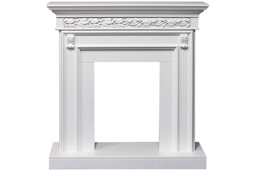 Каминокомплект Valletta - Белый (Ширина 1040 мм) с очагом Aspen Black