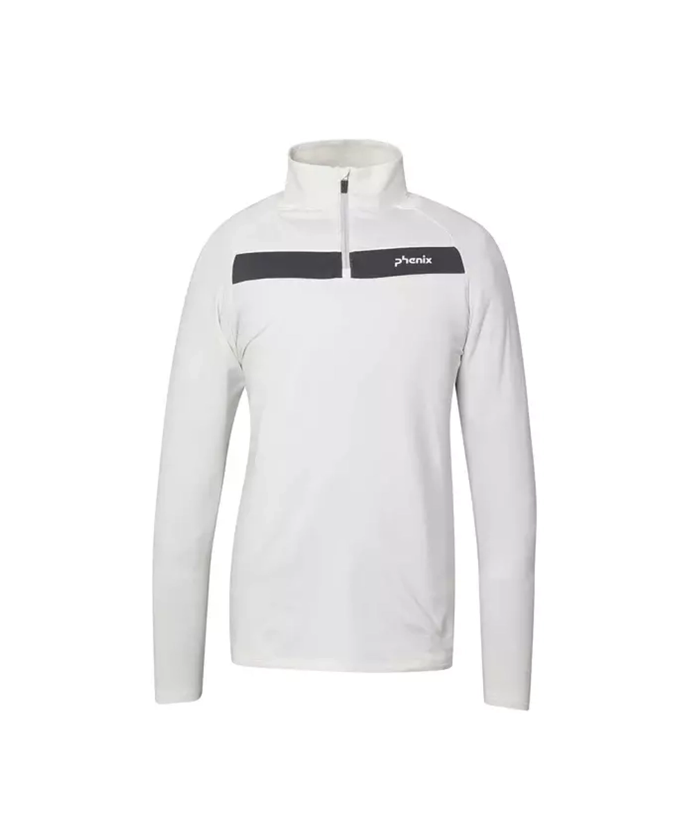 PHENIX пулон мужской ESM23LS11 Time Space 1/2 Zip Tee WT