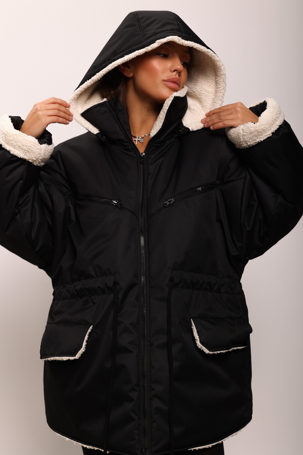 Парка утепленная