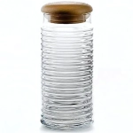 Банка для сыпучих продуктов с деревянной крышкой «babylon», объем 1550 мл