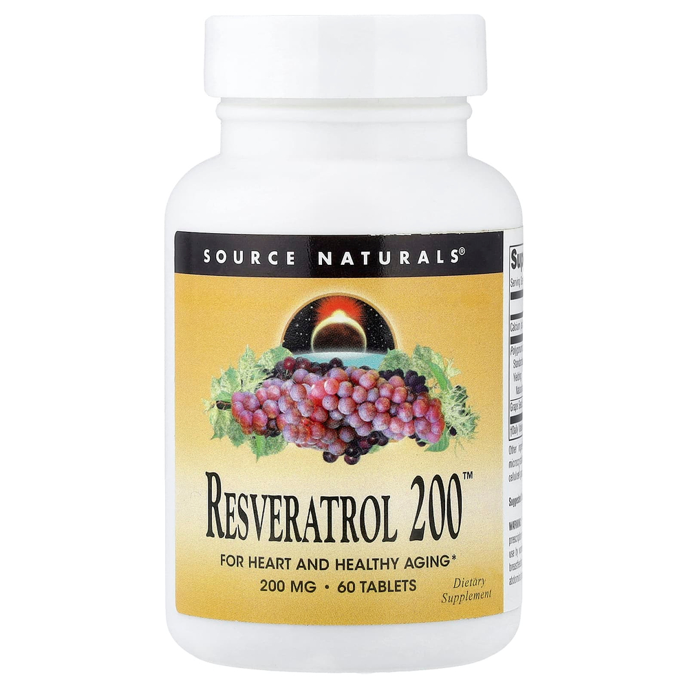 Source Naturals, Resveratrol 200™, 60 таблеток