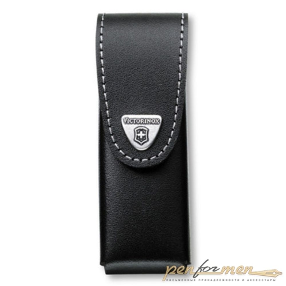 Чехол Victorinox для 111мм толщина 4-6 ур кожа поворот черный (4.0524.31)