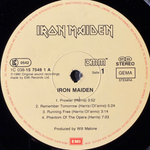 Iron Maiden ‎– Iron Maiden (Европа 1988г.)