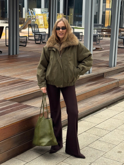 Парка оливковый