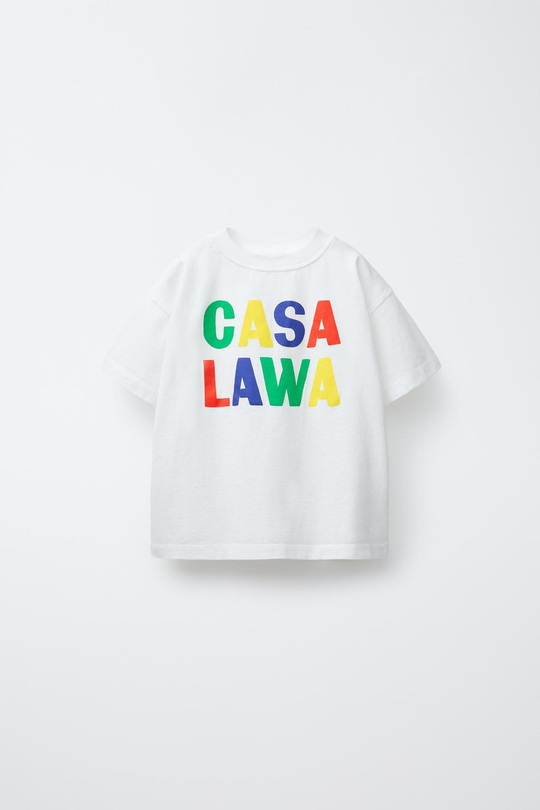 ZARA X CASA LAWA © ФУТБОЛКА С ПРИНТОМ, ЖЕЛТОВАТО-БЕЛЫЙ