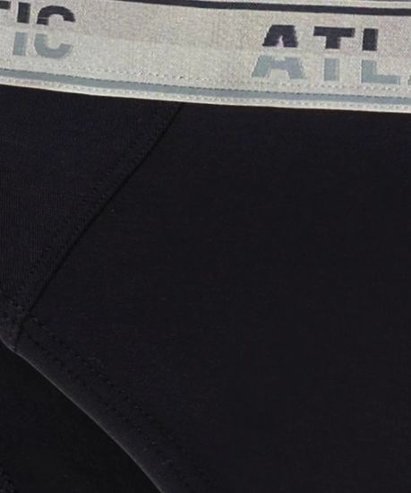 Мужские трусы слипы спорт из микромодала Atlantic MP-1562, чёрные
