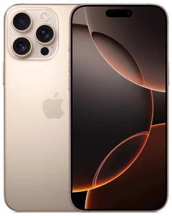 Смартфон Apple iPhone 16 Pro Max 256Gb Desert Titanium (eSIM+SIM) (Без RuStore)