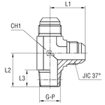 Штуцер FLC JIC 7/8" BSPT1/2"