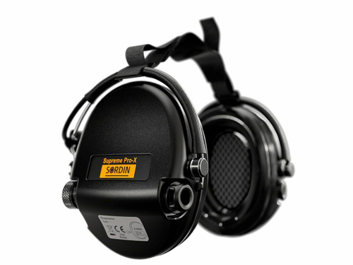 Наушники активные Sordin (MSA) Supreme Pro-X Neckband, чёрные (SOR76302-X-02-S)