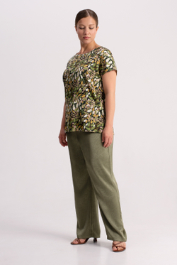 Брюки женские 2843АЕБ, оливковый #270Олб022843АЕБ