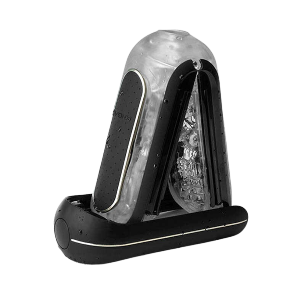 Продвинутый мастурбатор с вибрацией Flip Zero Black Electronic Vibration
