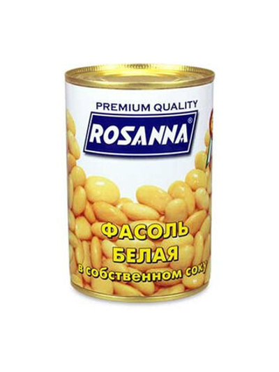 Фасоль белая натуральная, Rosanna, 0,4